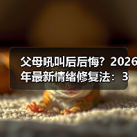 父母吼叫后后悔?2026年最新情绪修复法:3步把伤害变成深度连接(图4) 父母吼叫后后悔?2026年最新情绪修复法:3步把伤害变成深度连接(图4)