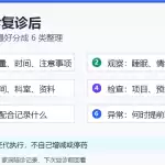 心理门诊复诊后医生交代事项整理清单
